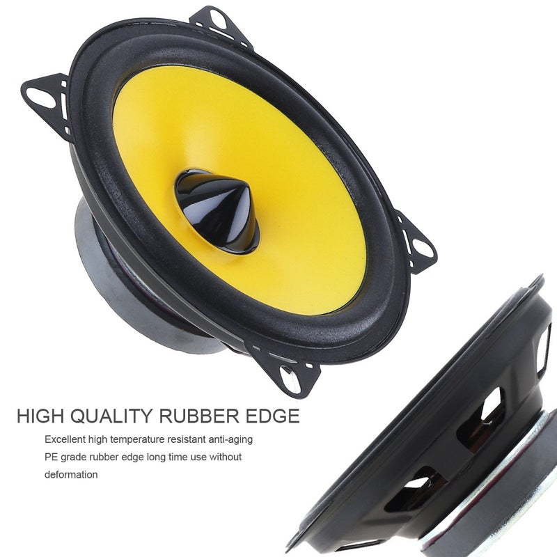 ePathChina 4 inch 60W 2-Way Full Range Frequency Car Audio Stereo Speaker Automobile Loudspeaker 2 pcs - Image 5